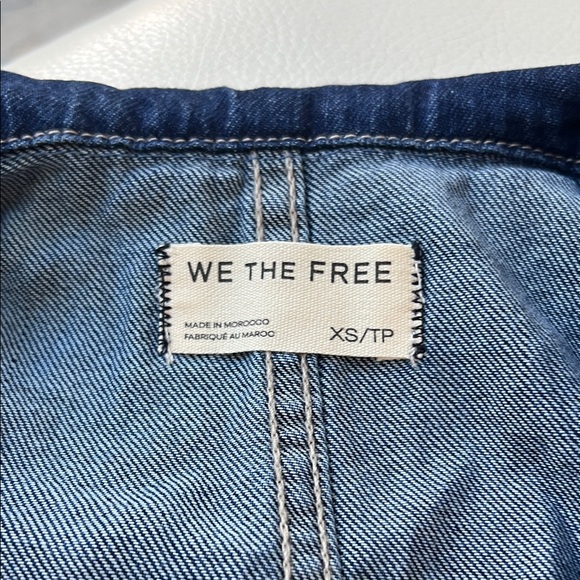 We The Free Sleeveless Denim Romper NWT - Picture 2 of 4